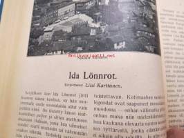 Otava - Kuvallinen kuukauslehti 1916 -sidottu vuosikerta, sisältää runsaasti mielenkiintoisia artikkeleita eri aihepiireistä, painokuvia, kannet sidottu tässä