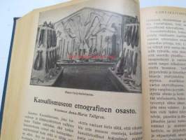 Otava - Kuvallinen kuukauslehti 1916 -sidottu vuosikerta, sisältää runsaasti mielenkiintoisia artikkeleita eri aihepiireistä, painokuvia, kannet sidottu tässä