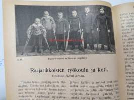 Otava - Kuvallinen kuukauslehti 1916 -sidottu vuosikerta, sisältää runsaasti mielenkiintoisia artikkeleita eri aihepiireistä, painokuvia, kannet sidottu tässä