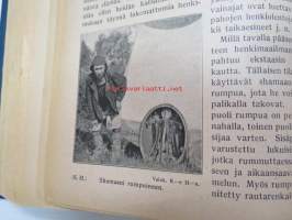 Otava - Kuvallinen kuukauslehti 1916 -sidottu vuosikerta, sisältää runsaasti mielenkiintoisia artikkeleita eri aihepiireistä, painokuvia, kannet sidottu tässä