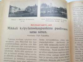 Otava - Kuvallinen kuukauslehti 1916 -sidottu vuosikerta, sisältää runsaasti mielenkiintoisia artikkeleita eri aihepiireistä, painokuvia, kannet sidottu tässä