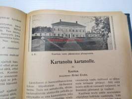 Otava - Kuvallinen kuukauslehti 1916 -sidottu vuosikerta, sisältää runsaasti mielenkiintoisia artikkeleita eri aihepiireistä, painokuvia, kannet sidottu tässä