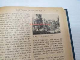 Otava - Kuvallinen kuukauslehti 1916 -sidottu vuosikerta, sisältää runsaasti mielenkiintoisia artikkeleita eri aihepiireistä, painokuvia, kannet sidottu tässä