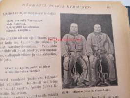 Otava - Kuvallinen kuukauslehti 1916 -sidottu vuosikerta, sisältää runsaasti mielenkiintoisia artikkeleita eri aihepiireistä, painokuvia, kannet sidottu tässä