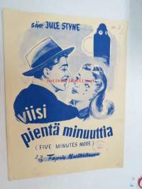 Viisi pientä minuuttia (Five minutes more) -nuotit