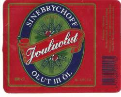 Jouluolut III olut 100 cl-  olutetiketti