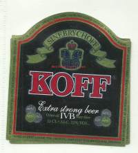 Koff Extra Strong IV B - olutetiketti