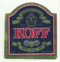 Koff Special  III - olutetiketti
