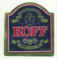 Koff Special  III - olutetiketti