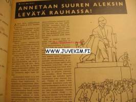 Suomen Kuvalehti 1945 nr 42, Ajankuvaa lokakuu 1945 . Bengtskär esitellään koko aukeaman juttu kuvineen.