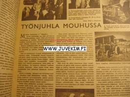 Suomen Kuvalehti 1945 nr 28 ilm. 14.71945 heinäkuu 1945 ajankuvaa. Artikkeli kuvineen: Flandrian kirkkokartta. Mouhun kartano artikkeli kuvineen.