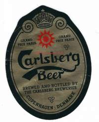 Carlsberg Beer  -  olutetiketti