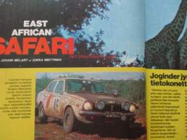 Vauhdin Maailma 1974 / 5 -mm.  East African safari, Alfa Romeo Alfetta ryhmä 1 asfalttipaanalta rallipoluille, Keimolan karmea crossi, Päijänteen laulut XXXIX