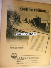 Suomen Kuvalehti 1945 nr 4 ilm. 27.1.1945 tammikuu 1945 ajankuvaa (kansikuva K.J. Ståhlberg 80v, Ståhlbergin esitellään.  Siuntion Lepopirtti (Miina Sillanpää) .