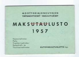 Maksutaulusto 1957