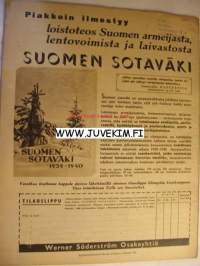 Suomen Kuvalehti 1941 nr 39, kansikuvassa Valamo, Suomen kenttäpiispa Björklund, Olavi Paavolainen:Karjalainen maisema 1941