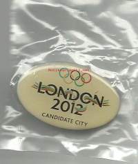 London  Canditate City 2012 olympia pinssi, avaamaton pakkaus - pinssi rintamerkki / Olympiakisat keskittyvät yhden kaupungin ympärille ja niiden pitopaikan