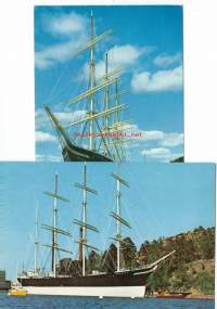 Pommern Åland  - laivapostikortti postikortti 2 kpl