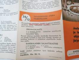 Jouluruoka- ja leivontaohjeita työjärjestyksessä (Raision Tehtaat Oy) -reseptiohjeita