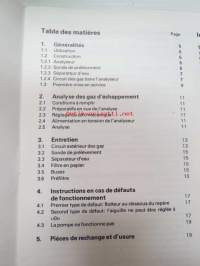 Bosch Abgastester / Exhaust-Gas Analyzer / Analyseur de gaz d&amp;#180;echappement / Tester de gases de esgape -käyttöohje, monikielinen, ei suomeksi