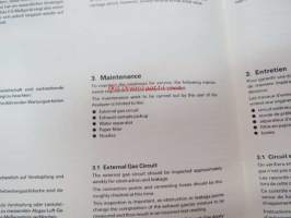Bosch Abgastester / Exhaust-Gas Analyzer / Analyseur de gaz d&amp;#180;echappement / Tester de gases de esgape -käyttöohje, monikielinen, ei suomeksi