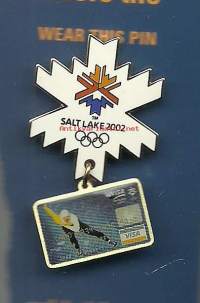 Salt Lake City 2002  olympia pinssi - pinssi rintamerkki / avaamaton pakkaus