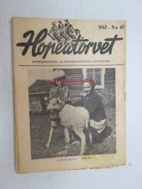 Hopeatorvet 1943 nr 40 - Asemiesilta 77 Pieksämäki Suojeluskuntatalo 7.10.1943 -ohjelmalehtinen ja lukemisto, sisältää mm; Vilho Ilmari, pakinoita,