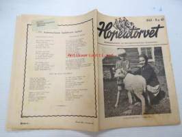 Hopeatorvet 1943 nr 40 - Asemiesilta 77 Pieksämäki Suojeluskuntatalo 7.10.1943 -ohjelmalehtinen ja lukemisto, sisältää mm; Vilho Ilmari, pakinoita,