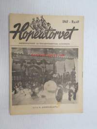 Hopeatorvet 1943 nr 50 - Asemiesilta 47, Messuhalli 25.11.1943 -ohjelmalehtinen ja lukemisto, sisältää mm; Toini Vartiainen, pakinoita, jännityskertomuksia,