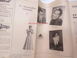 Hopeatorvet 1943 nr 34 - Asemiesilta 71, Messuhalli 26.8.1943 -ohjelmalehtinen ja lukemisto, sisältää mm; Aune Antti, Lea Mattila, pakinoita,