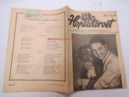 Hopeatorvet 1943 nr 34 - Asemiesilta 71, Messuhalli 26.8.1943 -ohjelmalehtinen ja lukemisto, sisältää mm; Aune Antti, Lea Mattila, pakinoita,