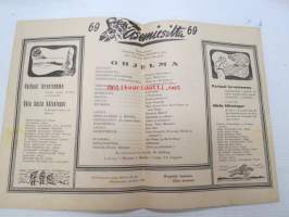 Hopeatorvet 1943 nr 22 - Asemiesilta 69 (ruotsinkielinen), Parainen Malmi, 12.8.1943 -ohjelmalehtinen ja lukemisto, sisältää mm; Lulu Paasipuro, pakinoita,