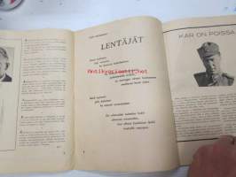 Hopeatorvet 1943 nr 39 - Asemiesilta 76 - Ilmavoimien asemiesilta, Messuhalli, 30.9.1943 -ohjelmalehtinen ja lukemisto, sisältää mm; pakinoita,