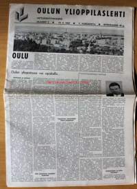 Oulun ylioppilaslehti 1967 N:o 5.  Abiturienttinumero