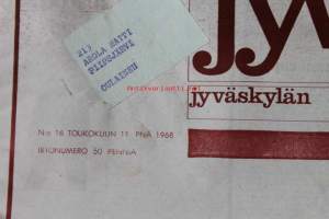 Jyväskylän ylioppilaslehti 1968 N:o 16 (11.5.).  Abiturienttinumero