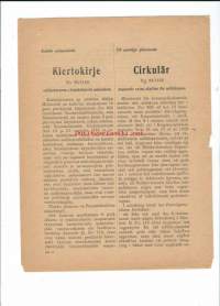 Kierokirje nr 23/1152  vuonna 1919  Sotilastavaran ylimääräisistä maksuista...