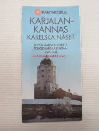 Karjalan kannas - Karelska näset topografinen kartta 1:200 000 -kartta