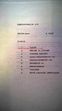 LM Eriksson Kenttäpuhelin P 78 - Käyttöohje H15808