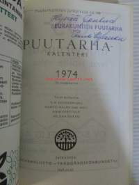 Puutarhakalenteri 1974