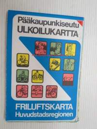 Pääkaupunkiseutu Ulkoilukartta 1984  Friluftskarta huvudstadsregionen