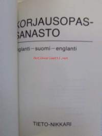 Korjausopassanasto englanti-suomi-englanti