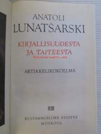 Kirjallisuudesta ja taiteesta. Artikkelikokoelma