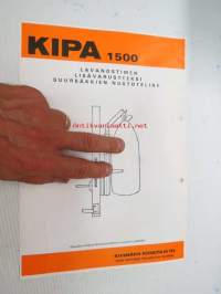 Kipa 1500 lavanostin 1983 -myyntiesite