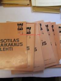 Sotilas aikakauslehti 1949-1979 vuosien lehtiä 125 kappaletta - katso kuvista tarkemmin