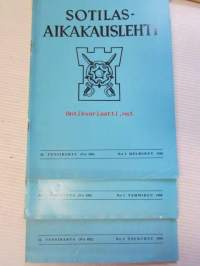 Sotilas aikakauslehti 1949-1979 vuosien lehtiä 125 kappaletta - katso kuvista tarkemmin