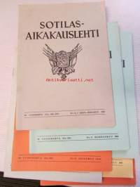 Sotilas aikakauslehti 1949-1979 vuosien lehtiä 125 kappaletta - katso kuvista tarkemmin