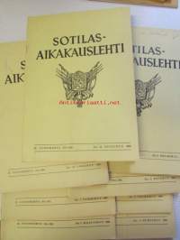 Sotilas aikakauslehti 1949-1979 vuosien lehtiä 125 kappaletta - katso kuvista tarkemmin