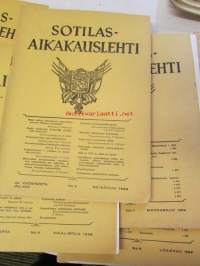 Sotilas aikakauslehti 1949-1979 vuosien lehtiä 125 kappaletta - katso kuvista tarkemmin