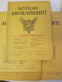 Sotilas aikakauslehti 1949-1979 vuosien lehtiä 125 kappaletta - katso kuvista tarkemmin