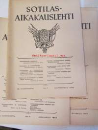 Sotilas aikakauslehti 1949-1979 vuosien lehtiä 125 kappaletta - katso kuvista tarkemmin